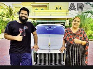 Technical Guruji with his mom and rolls royce.