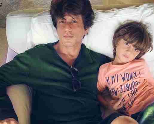 Shahrukh Khan with Abram.