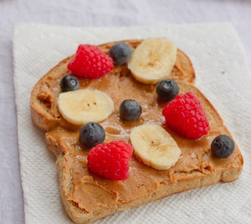 Nut Butter Toast With Fruit